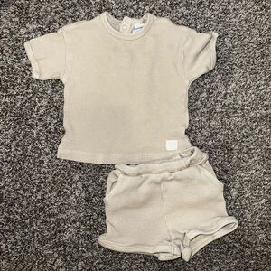 H&M, 6-9 month waffle shirts and t-shirt